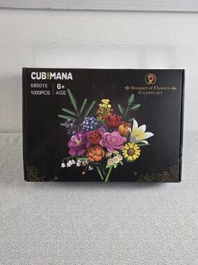 NEW CUBEMANA Bouquet of Flowers Building Set 1000 PC Sealed Packs